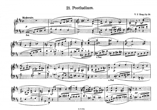 Å kop - Postludium - Score