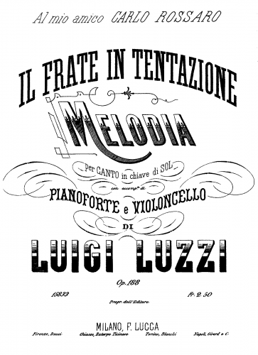 Luzzi - Il Frate in Tentazione - Score