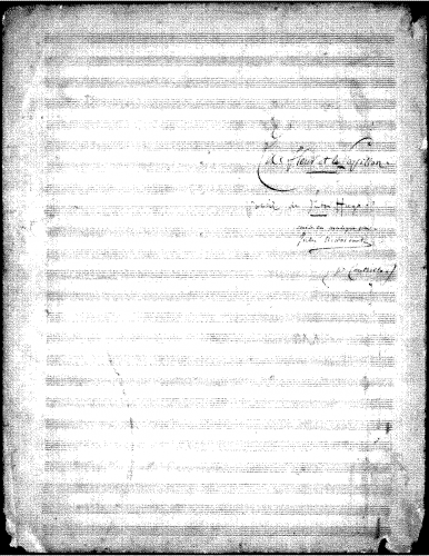 Massenet - La fleur et le papillon - Manuscript Score