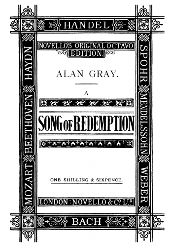 Gray - A Song of Redemption - Vocal Score - Score