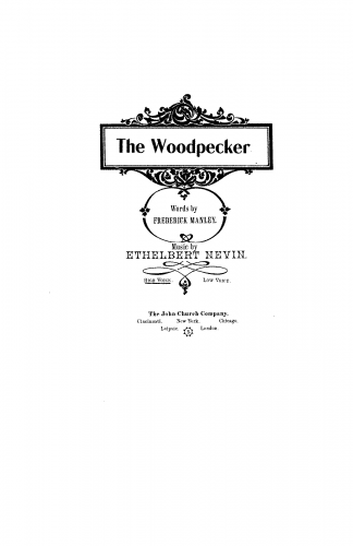 Nevin - The Woodpecker - Score