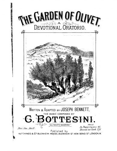 Bottesini - The Garden of Olivet - Score