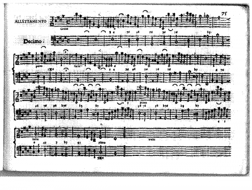 Valentini - Allettamento in E major - Score