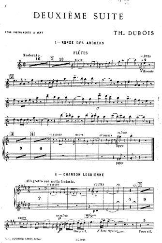 Dubois - Suite No. 2 for Wind Instruments