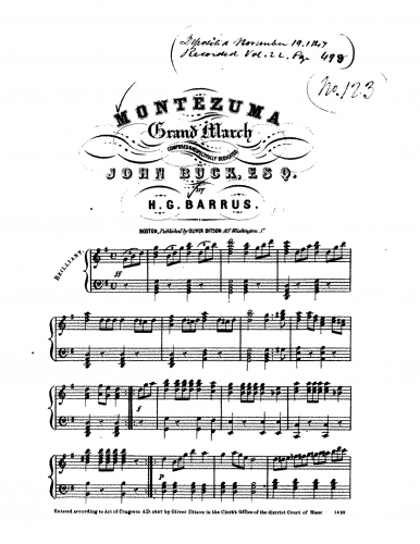 Barrus - Montezuma - Piano Score - Score