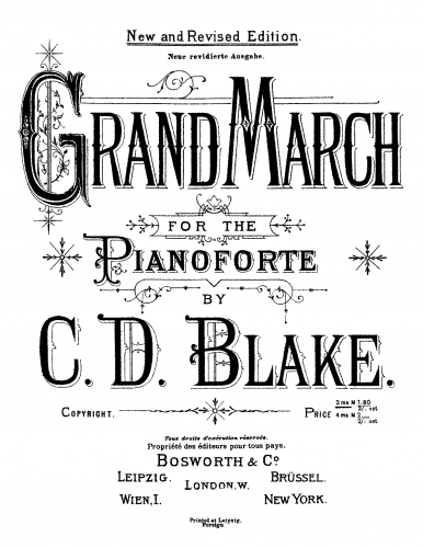 Blake - Grand March - Score