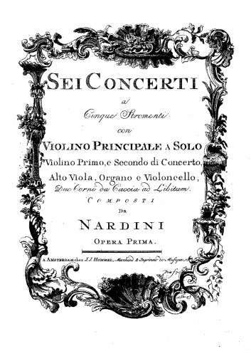 Nardini - 6 Violin Concertos