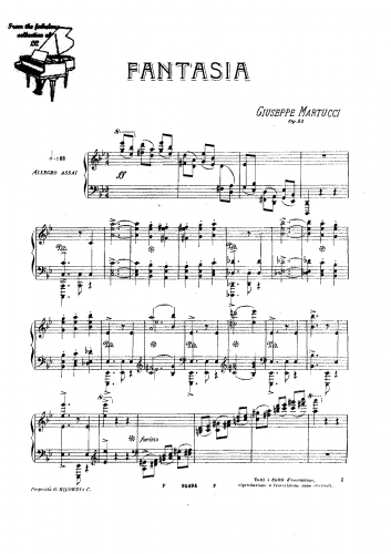Martucci - Fantasia, Op. 51 - Score