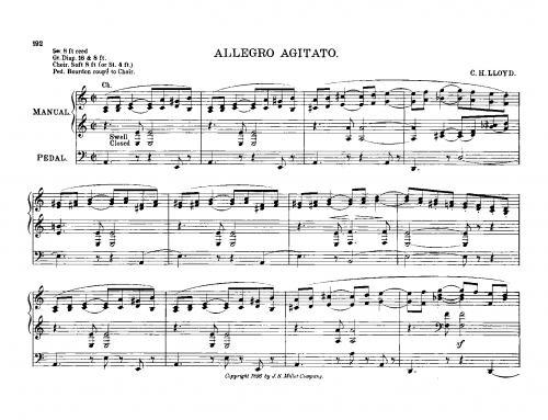 Lloyd - Allegro Agitato - Score