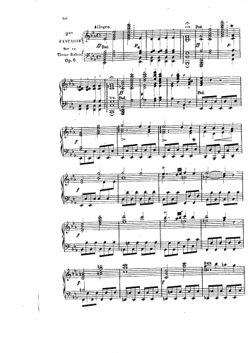 Kalkbrenner - Fantaisie sur l'air 'Pria ch'io l'impegno', Op. 6 - Score