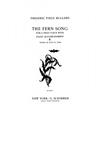 Bullard - The Fern Song - Score