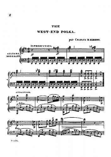 Albert - The West-End Polka - Score