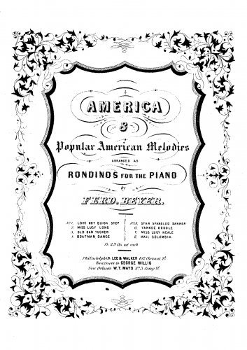 Beyer - 8 Airs populaires américains en Rondinettos - Piano Score - 8. Hail Columbia