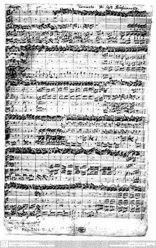 Brescianello - Violin Concerti Op. 1 - Scores Concerto No. 6 in A major - Score