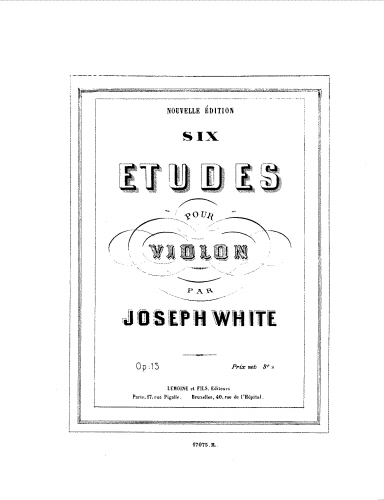 White - 6 Études, Op. 13 - Score