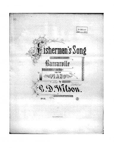 Wilson - Fisherman's Song - Piano Score - Score