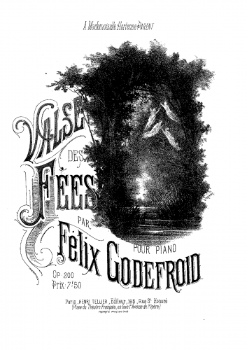 Godefroid - Valse des fées - Piano Score - Score