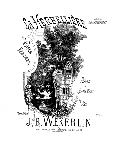 Weckerlin - Valses alsaciennes - Score