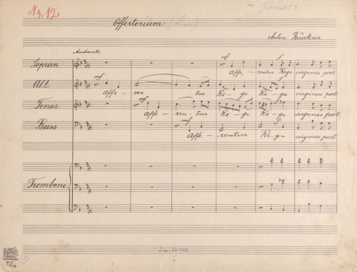 Bruckner - Afferentur regi - Score