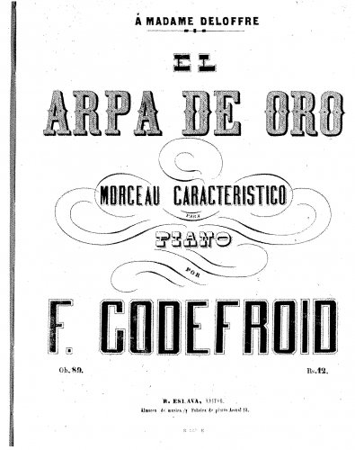 Godefroid - La harpe d'or - Score