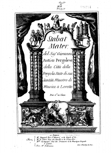 Pergolesi - Stabat mater - Score