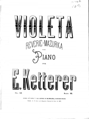 Ketterer - Violetta - Score