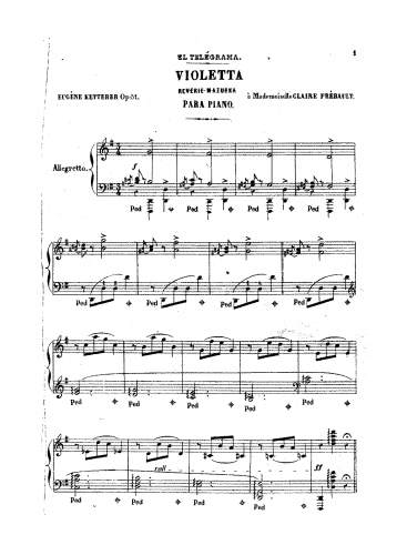 Ketterer - Violetta - Score