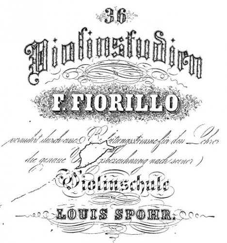 Fiorillo -  - For 2 Violins (Spohr) - Score