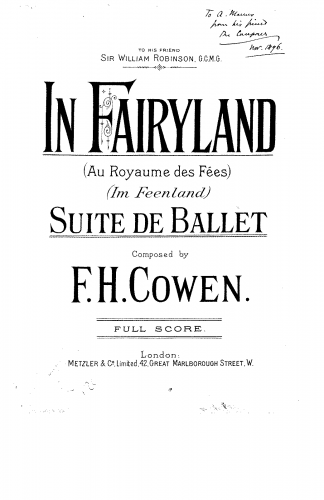 Cowen - In Fairyland - Score