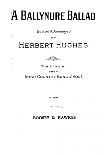 Hughes - A Ballynure ballad - Score