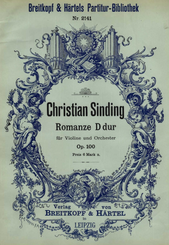 Sinding - Romance - Score