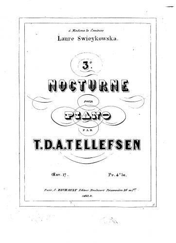 Tellefsen - Nocturne, Op. 17 - Score