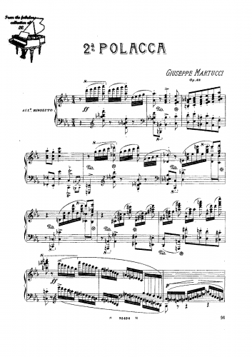 Martucci - Polacca No. 2, Op. 48 - Score