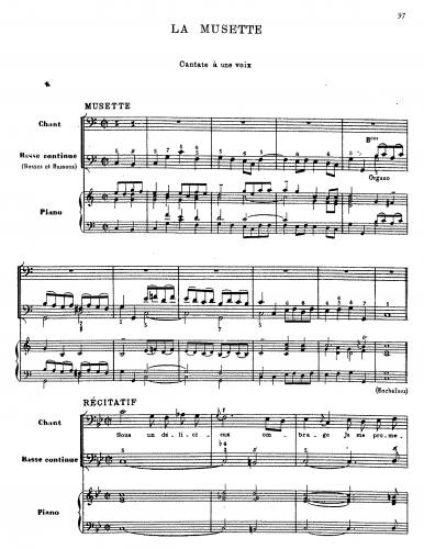 La Garde - La Musette - Score