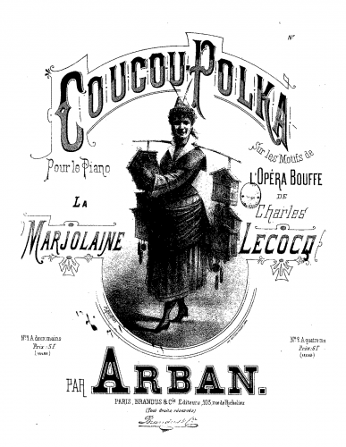 Arban - Coucou-polka sur 'La marjolaine' - Score