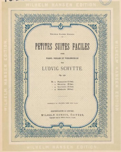 Schytte - Petites suites faciles - Scores and Parts