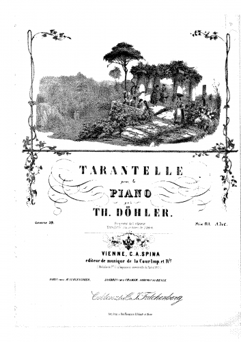 Döhler - Tarantelle, Op. 39 - Score