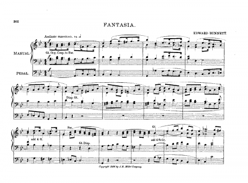 Bunnett - Fantasia - Score