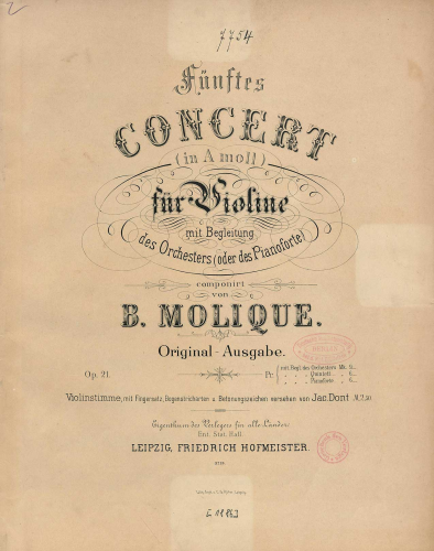 Molique - Violin Concerto No. 5