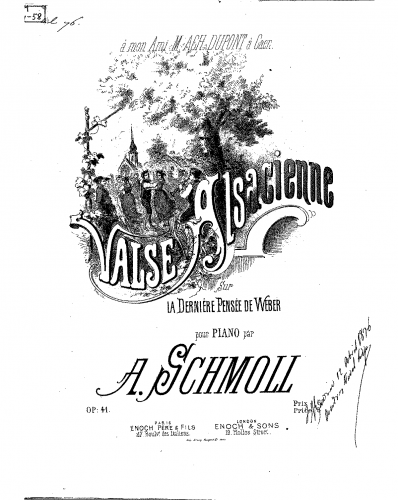 Schmoll - Valse alsacienne - Score