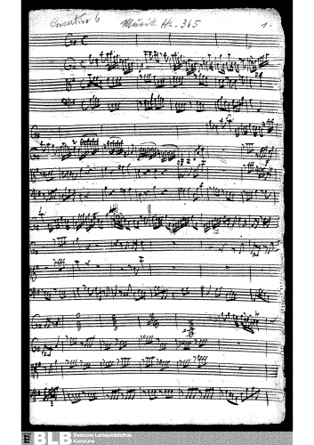 Molter - Concertino for Viola da gamba, Violin and Viola in G major