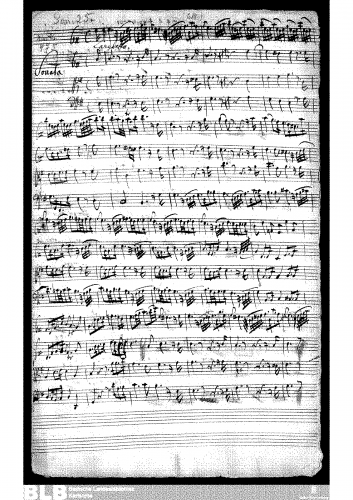 Molter - Sonata à quadro in E minor