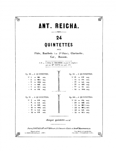 Reicha - Wind Quintet