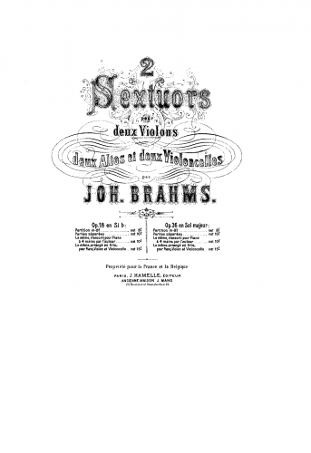 Brahms - String Sextet No. 2