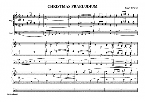 Dugan - Christmas Praeludium - Score