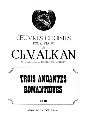 Alkan - 3 Andantes Romantiques, Op. 13 - Score