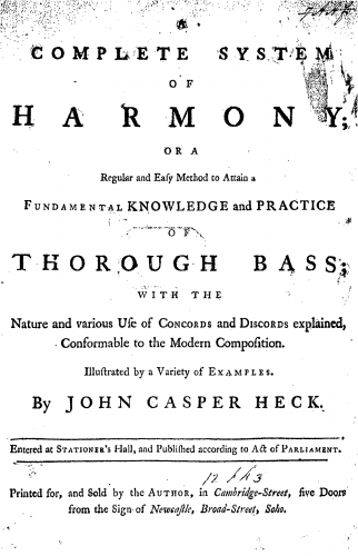 Heck - A Complete System of Harmony - Complete book