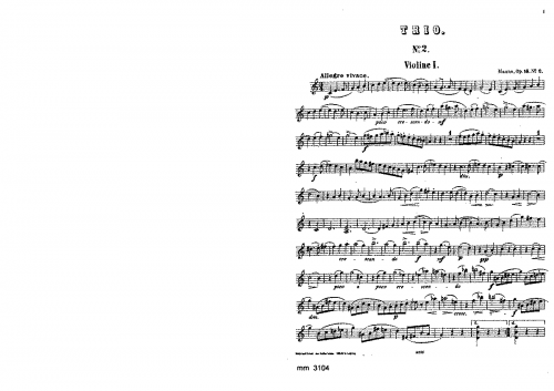 Manns - 3 Trios in der ersten Lage, Op. 16 - No. 2 in C major - Complete Parts