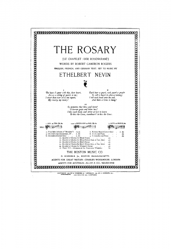 Nevin - The Rosary - Score