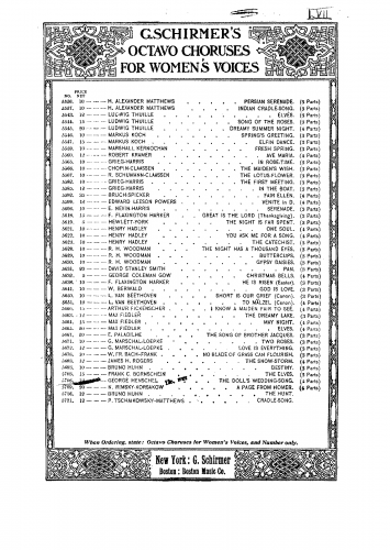 Henschel - The Doll's Wedding - Score